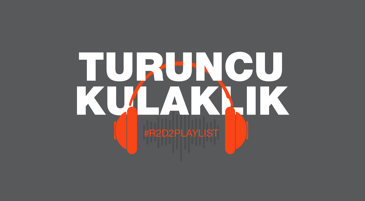 R2D2 Turuncu Kulaklık